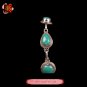 Fine Tibetan Turquoise Jewelry 925 Silver Charm Bracelet 100% Handcraft #109