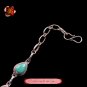 Fine Tibetan Turquoise Jewelry 925 Silver Charm Bracelet 100% Handcraft #109