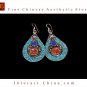 Fine Tibetan Turquoise Lazurite Jewelry 925 Silver Drop Dangle Earrings 100% Handcraft #108