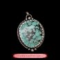 Fine Tibetan Turquoise Gemstone Jewelry 925 Silver Pendant 100% Handcraft #102
