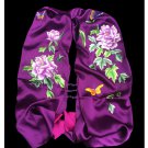 Premium Fine Natural Suzhou Silk Scarf 100% Hand Sewn Chinese Embroidery Art #107