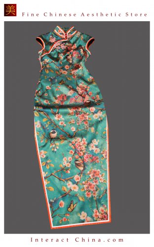 Premium Silk Top Tailor Artistry Cheongsam Qipao Gown Dress - Free Custom Made #106