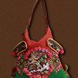 100% Handmade Handbag Purse Hobo Weekend Bag - Fine Oriental Embroidery Art #121
