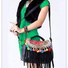 100% Handmade Handbag Purse Shoulder Sling Bag - Fine Oriental Embroidery Art #130