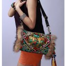 100% Handmade Handbag Purse Shoulder Sling Bag - Fine Oriental Embroidery Art #138