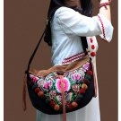 100% Handmade Handbag Purse Shoulder Sling Bag - Fine Oriental Embroidery Art #151