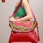 100% Handmade Handbag Purse Satchel Duffle Bag - Fine Oriental Embroidery Art #131