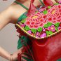 100% Handmade Handbag Purse Satchel Duffle Bag - Fine Oriental Embroidery Art #131