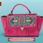 100% Handmade Handbag Purse Satchel Duffle Bag - Fine Oriental Embroidery Art #178