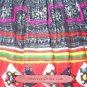 Hand Woven Embroidered Plaid Pleated Skirt Vintage Women Dress #232