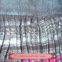 Hand Woven Embroidered Plaid Pleated Skirt Vintage Women Dress #232