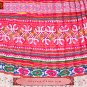 Hand Woven Embroidered Plaid Pleated Skirt Vintage Women Dress #111