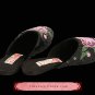 Women Vintage Slip On Slipper Sandal Flip Flop Shoes - Handmade Sequin Artwork #105