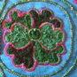 Asian Vintage Textile Art Antique Applique Embroidery 100% Ethnic Needlework #111