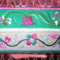 Asian Vintage Textile Art Antique Applique Embroidery 100% Ethnic Needlework #147