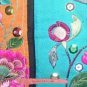 Asian Vintage Textile Art Antique Applique Embroidery 100% Ethnic Needlework #183