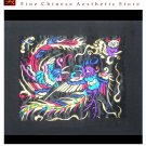 Chinese Embroidery Textile Art 100% Hand Stitch Ethnic Hmong Miao Artwork #283