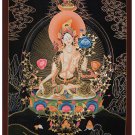 Tibet Tibetan Thangka Tangkas Buddha Buddhist Art Thanka Mineral Painting #074