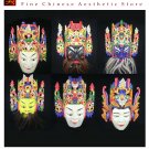 Chinese Drama Home Wall Décor Opera Mask 100% Wood Craft Folk Art #107-112 6 Role
