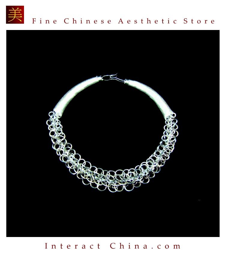 Silver Necklace Vintage Costume Tribal Jewelry 100% Handcrafted Jewellery Art #105M