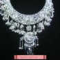 Silver Necklace Vintage Costume Tribal Jewelry 100% Handcrafted Jewellery Art #123