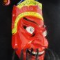 Chinese Home Wall D&Atilde;&copy;cor Ritual Dance Mask 100% Wood Craft Folk Art #111 Pro Level