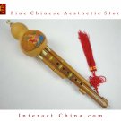 Bamboo 3 Octaves Chinese Hulusi Flute Woodwind #103 + Case + How to Play Guide