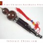 Ebony Cloisonne 3 Octaves Hulusi Flute Woodwind #109T + Case + How to Play Guide