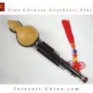Ebony 3 Octaves 9 Holes 13 Notes Chinese Hulusi Flute Woodwind Pro Level #113