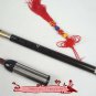 Ebony Bawu Flute Ba Wu Pipe Woodwind Vertical #106 + Case + How to Play Guide