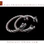 Tribal Silver Cuff Bracelet Chinese Ethnic Hmong Miao Jewelry #205 Unique Handmade