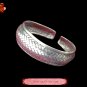 Tribal Silver Cuff Bracelet Chinese Ethnic Hmong Miao Jewelry #206 Unique Handmade