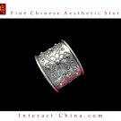 Tribal Silver Cuff Bracelet Chinese Ethnic Hmong Miao Jewelry #208 Unique Handmade