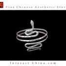 Tribal Silver Cuff Bracelet Chinese Ethnic Hmong Miao Jewelry #212 Unique Handmade