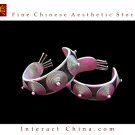 Tribal Silver Cuff Bracelet Chinese Ethnic Hmong Miao Jewelry #215 Unique Handmade