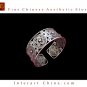 Tribal Silver Cuff Bracelet Chinese Ethnic Hmong Miao Jewelry #222 Unique Handmade