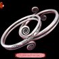 Tribal Silver Cuff Bracelet Chinese Ethnic Hmong Miao Jewelry #226 Unique Handmade