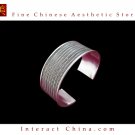 Tribal Silver Cuff Bracelet Chinese Ethnic Hmong Miao Jewelry #229 Unique Handmade