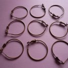 Copper Color Metal Hoop & Hook Earwires 33mm