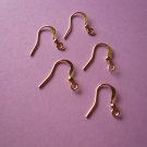 Goldplated Metal French Hook Ball Earwires