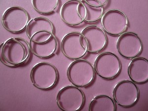 Silverplated Open Jump Rings 12mm