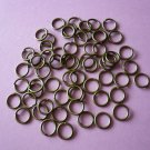 Bronze Color Metal Jump Rings  7mm