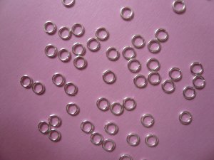 Silverplated Open Jump Rings 4mm
