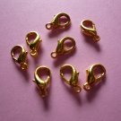 Gold Color Metal Lobster Clasps 12mm