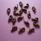 Bronze Color Metal Lobster Clasps 12mm