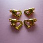 Gold Color Metal Heart Shaped Lobster Clasps