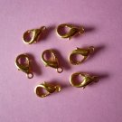 Gold Color Metal Lobster Clasps 12mm