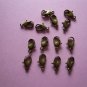 Bronze Color Metal Lobster Clasps 12mm