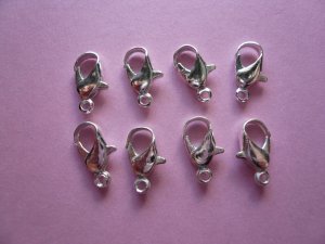 Silver Color Metal Lobster Clasps 12mm