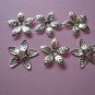 Silver Color 5-Leaf-shaped Metal Bead Cap